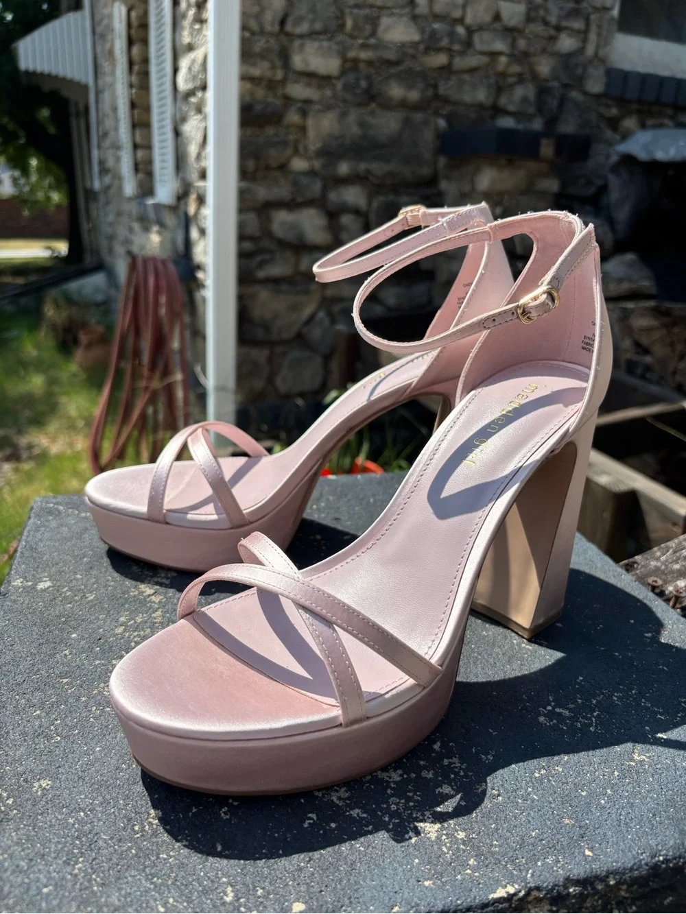 MADDEN GIRL BALLETCORE Pink Satin 4.5” Platform